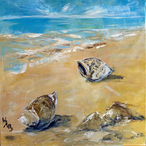 Strand (Acryl) 60x60 cm